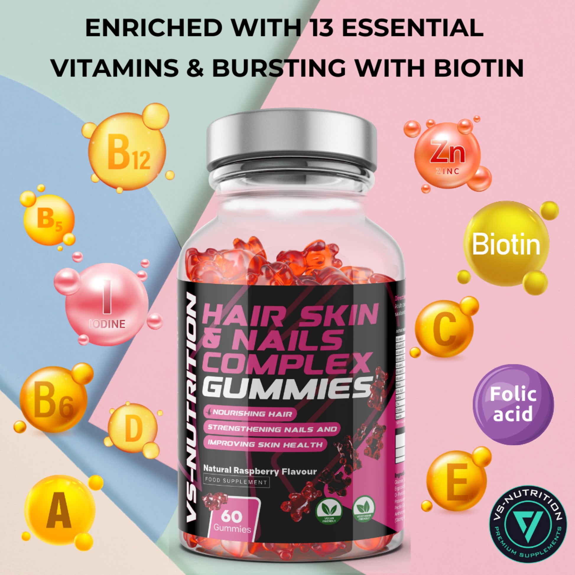 Hair, Skin & Nails Complex Gummies