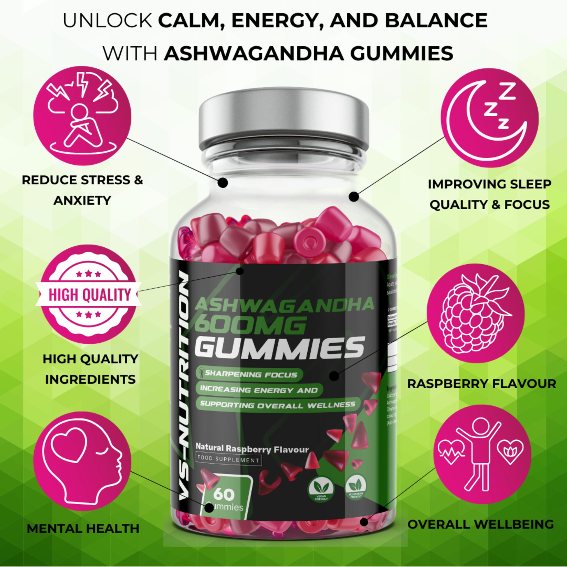 Ashwagandha 600mg Gummies